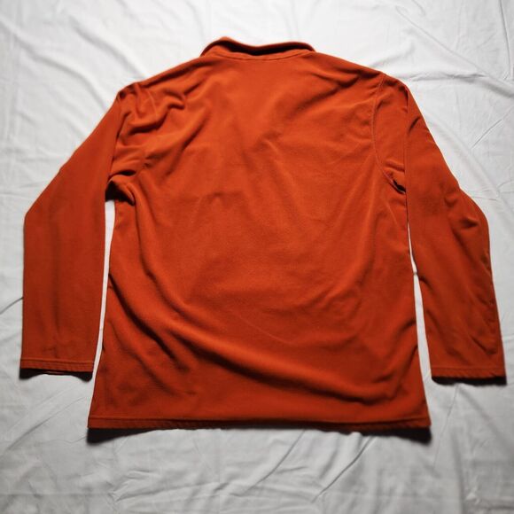 The North Face Menx XL Fleece Sweater Orange Breast Zipper Pocket - Picture 2 of 8